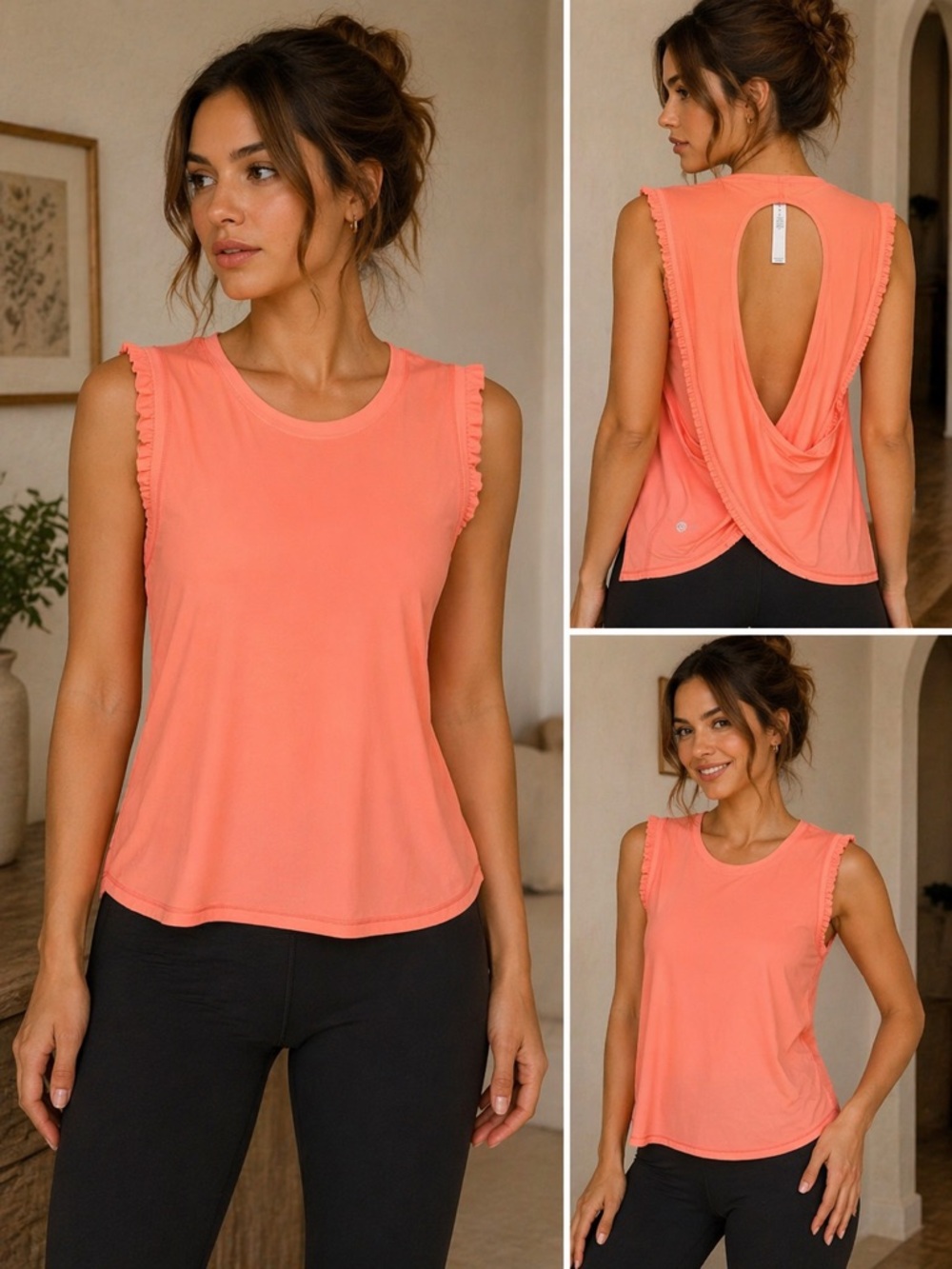 lululemon athletica Coral Open-Back Sleeveless Tank